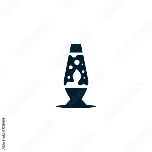 lava lamp logo vector illustration template design