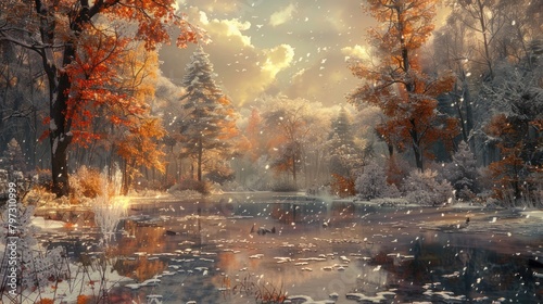As autumn's reign draws to a close in the North, the promise of a new beginning lingers in the frost-kissed air. photo