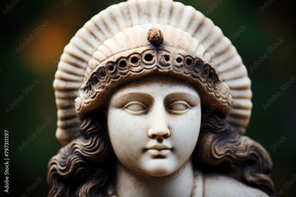 a statue of a woman