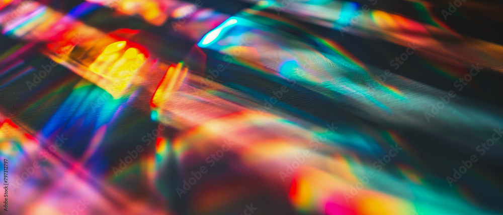A colorful, abstract image with a rainbow effect A colorful, abstract image with a rainbow effect