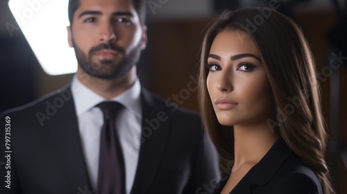 a man and woman posing for a picture © Balaraw