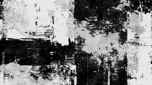 Wallpaper Mural Monochromatic black and white grunge texture
 Torontodigital.ca