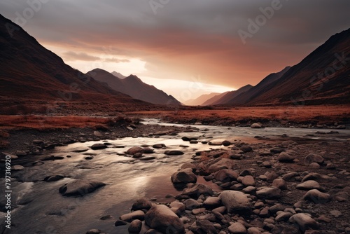 a river running through a valley