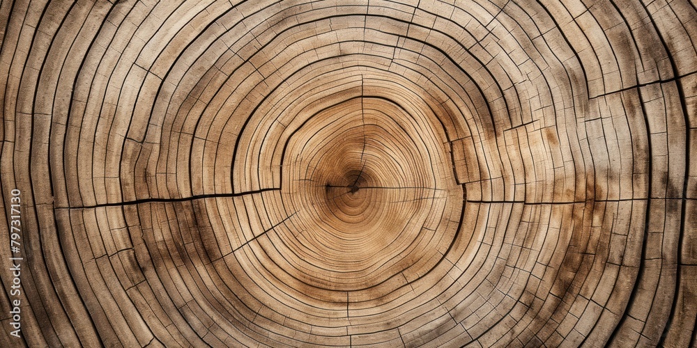 Naklejka premium a close up of a tree stump