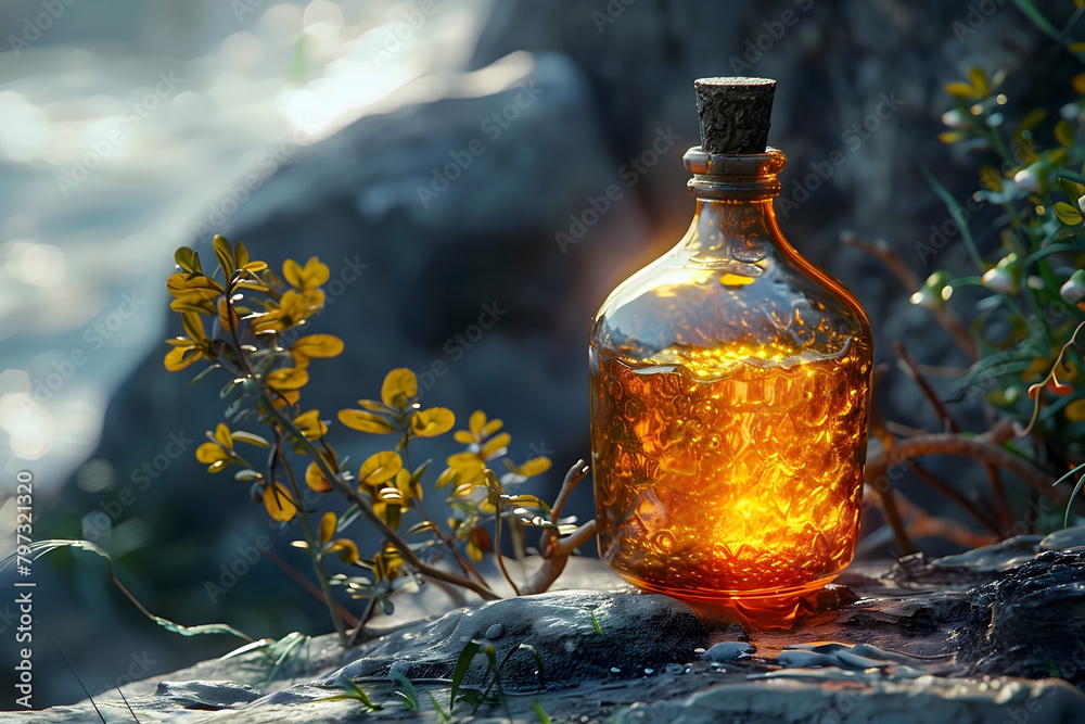 Captivating Amber Elixir Shines Amid Verdant Foliage in Timeless Photographic Masterpiece Captivating Amber Elixir Shines Amid Verdant Foliage in Timeless Photographic Masterpiece