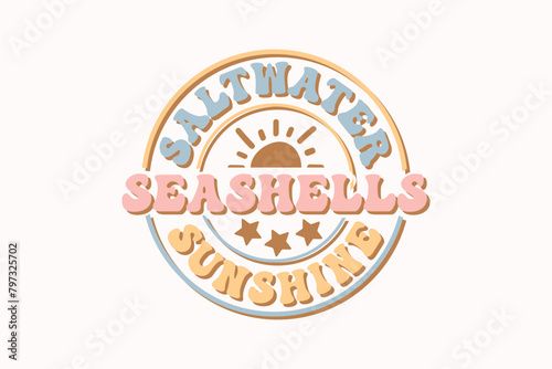 Vintage Summer SVG T-shirt Design