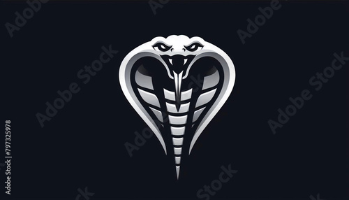 Cobra snake head logo icon wallpaper background