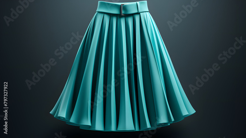 Midi skirt fashion icon 3d