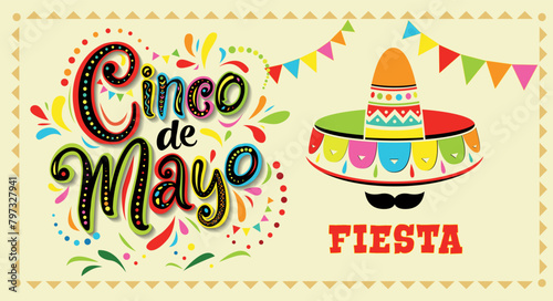 Cinco de Mayo, fiesta, vector graphic design