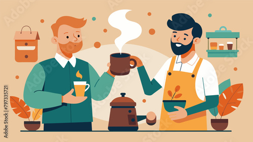 Behind the scenes skilled roasters guide and assist in the process of creating a custom coffee blend ensuring a delicious and satisfying end result..