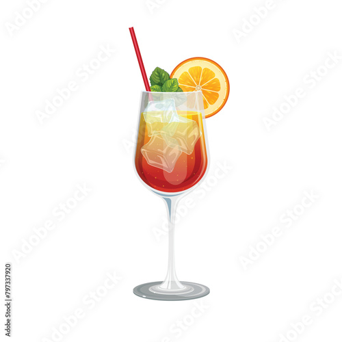Cocktail with a orange slice