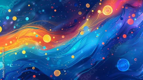 Colorful gradient fluid flow shape background, abstract background with the colorful mesh color with dots, modern background in gradients color smoke of the texture