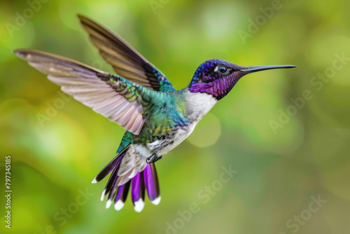 Costa's hummingbird, hummingbird in flight,  © Thomas Parker