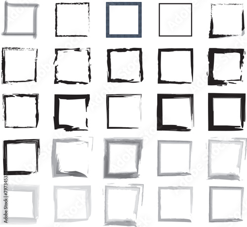 illustration of reactangle outline designs