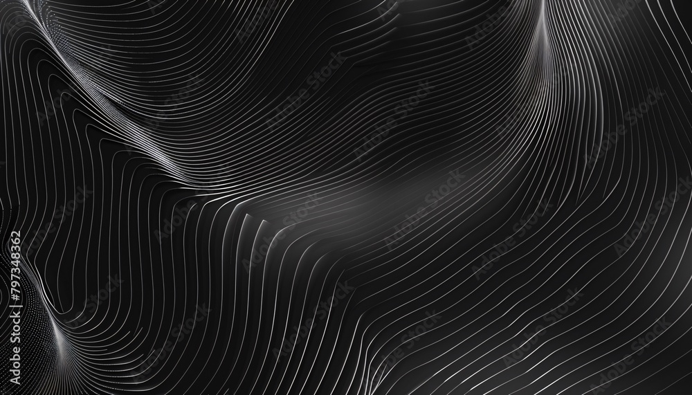 Abstract of black space, twisted shape, architecture details, Perspective of future building design. 3D rendering. Abstract of black space, twisted shape, architecture details, Perspective of future building design. 3D rendering.