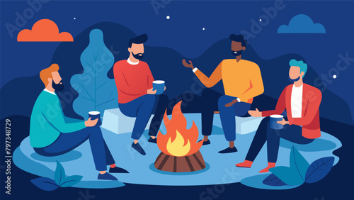 Fireside Chat Night Gather around the fire pit and engage in meaningful conversations with other men while enjoying some smores and hot cocoa..