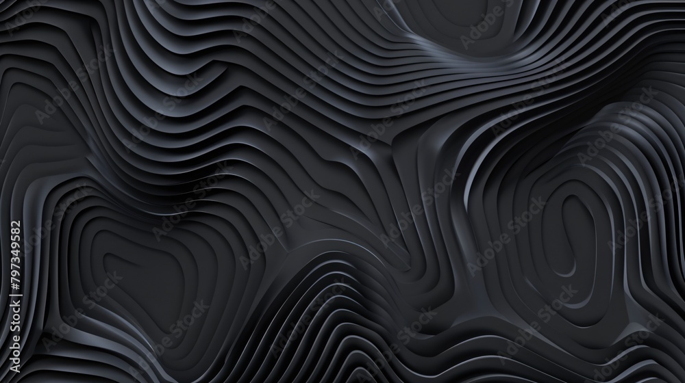 Abstract of black space, twisted shape, architecture details, Perspective of future building design. 3D rendering. Abstract of black space, twisted shape, architecture details, Perspective of future building design. 3D rendering.