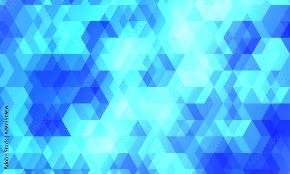 Light blue hexagon pattern blur background. mosaic textured. Light blue hexagon pattern blur background. mosaic textured.