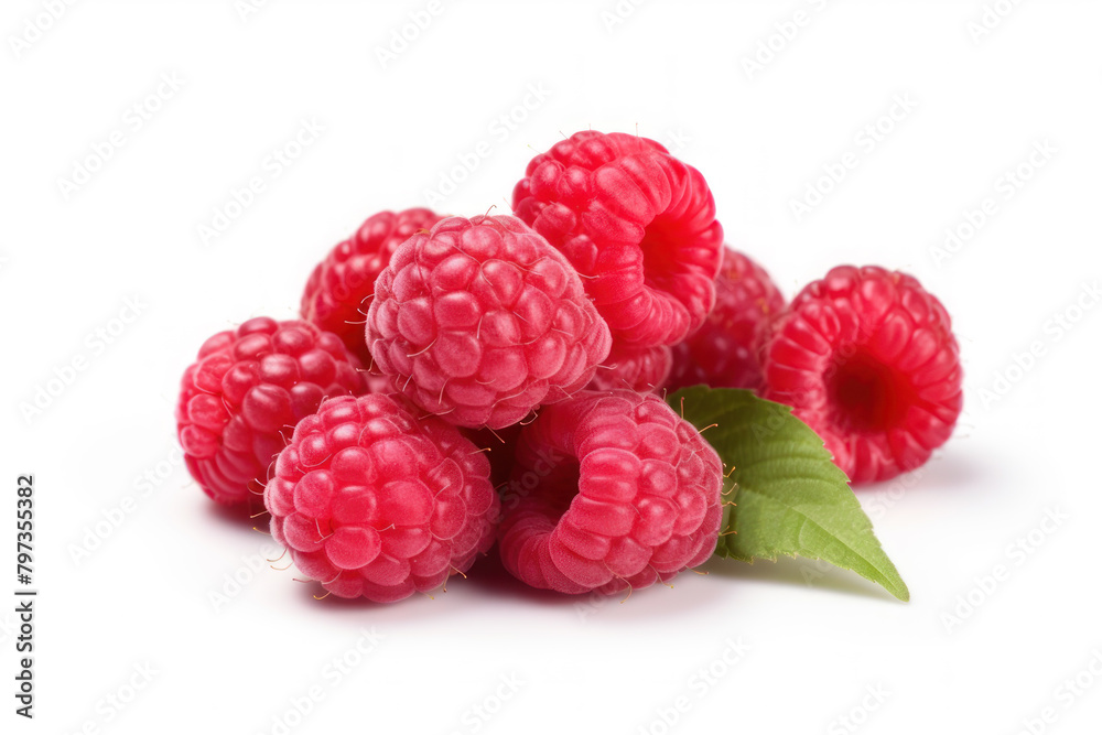 raspberry fruit isolated on white background raspberry fruit isolated on white background