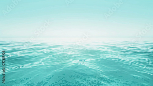 A serene combination of translucent aquamarine and pale turquoise, crafting a minimalist background that captures the essence of tropical waters photo