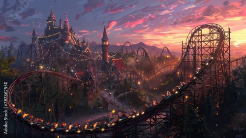 Roller coasters roared to life, their twists and turns providing an adrenaline rush like no other.