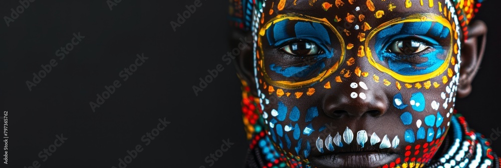 Naklejka premium African Women background concept. with copy space. Africa day