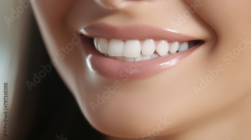 close up of a woman s smile