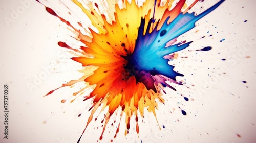 a colorful splashing paint © Balaraw