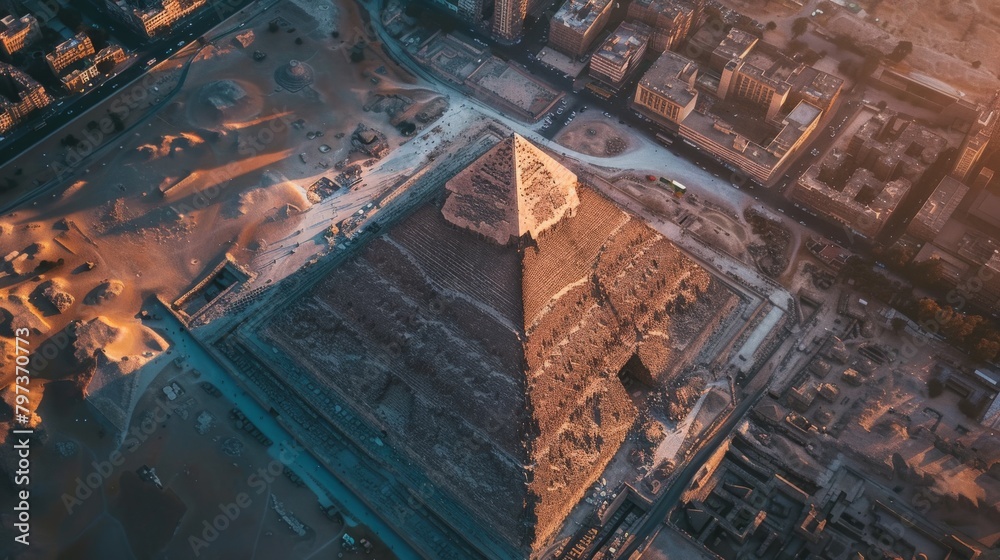 Majestic Aerial View of Grand Pyramid