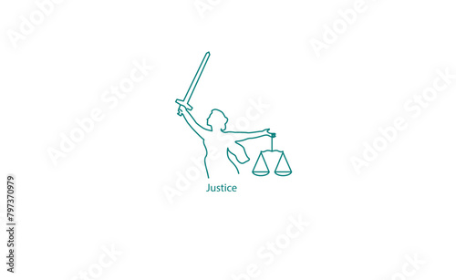 Vector Graphic: Justice Symbol Icon