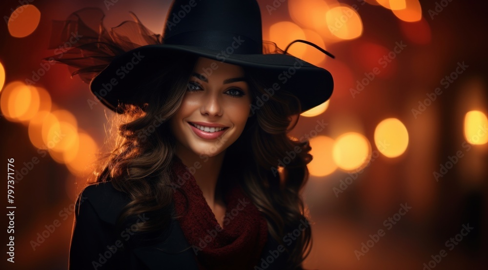 a woman wearing a hat