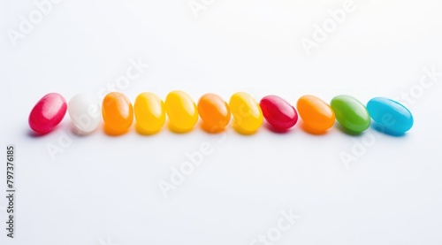 a row of jelly beans photo