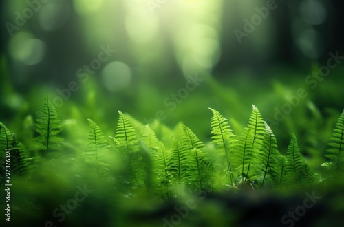 a close up of a fern plant photo