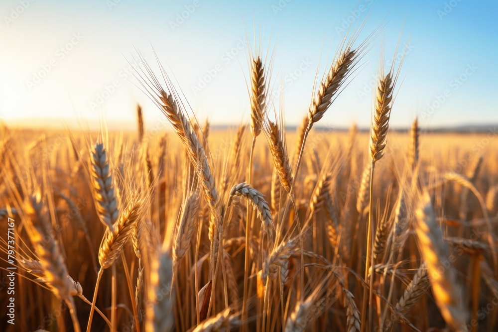a close up of wheat a close up of wheat