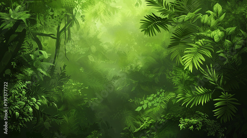 Deep forest green background  a lush setting for your designs.