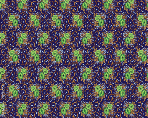seamless pattern with leaves