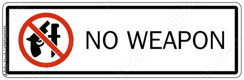 No weapon sign