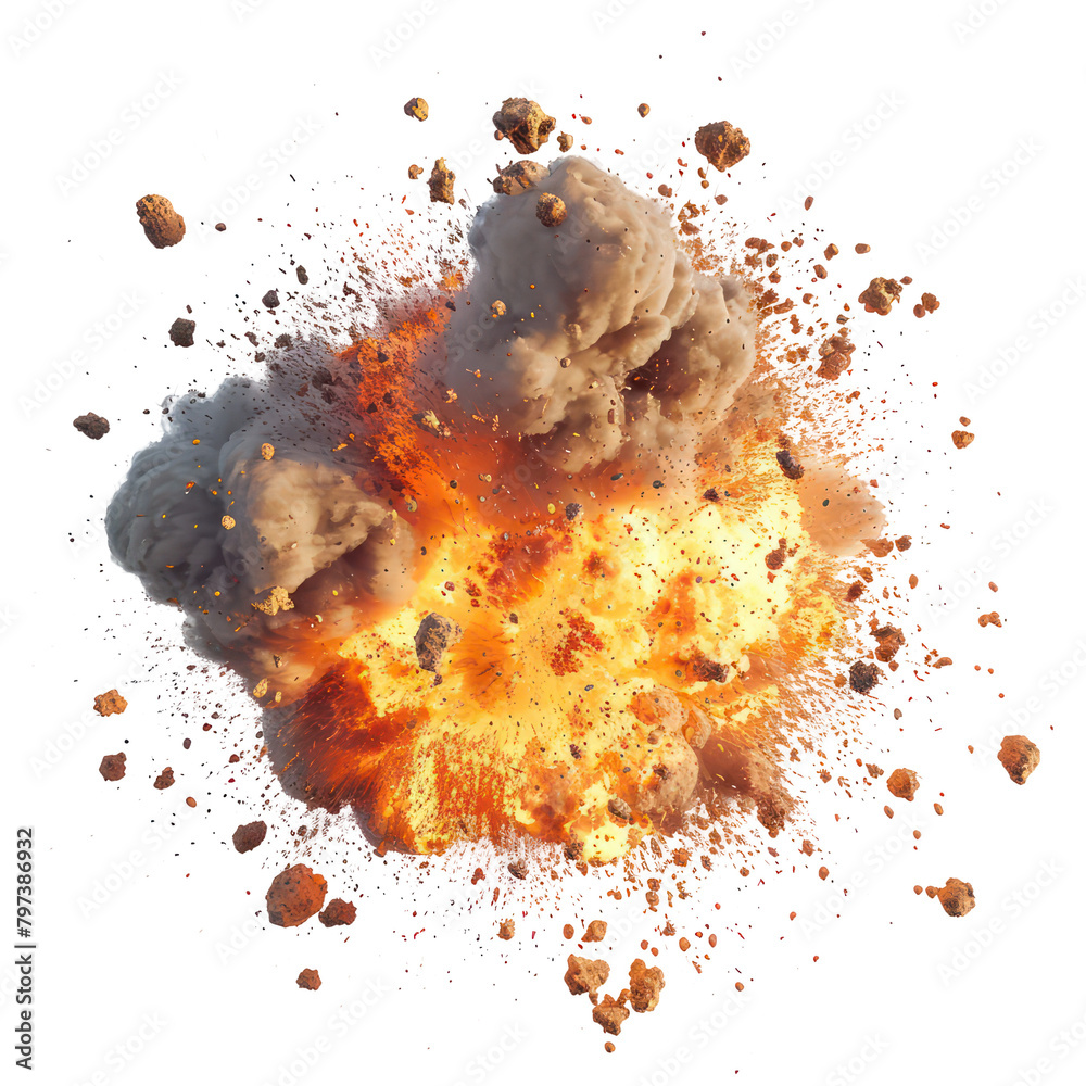 realistic fiery and smoke explosion effect realistic fiery and smoke explosion effect