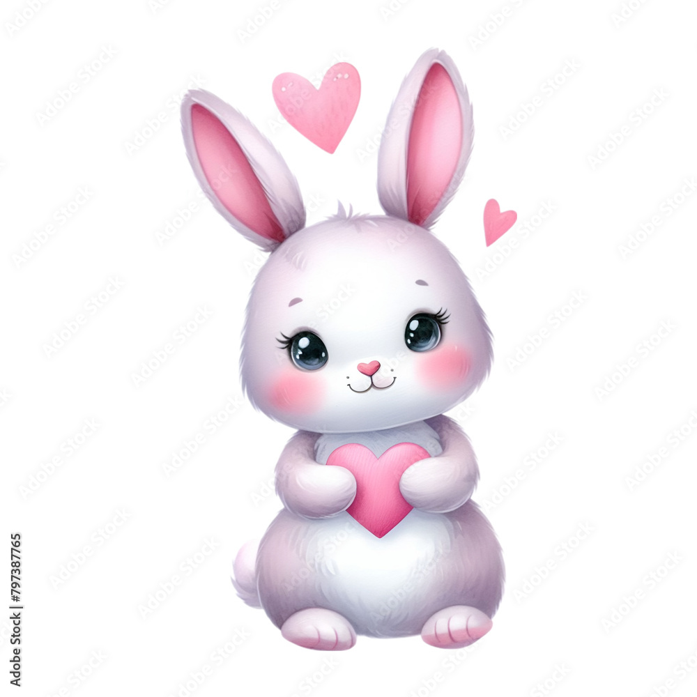cute bunny love clipart transparent cute bunny love clipart transparent