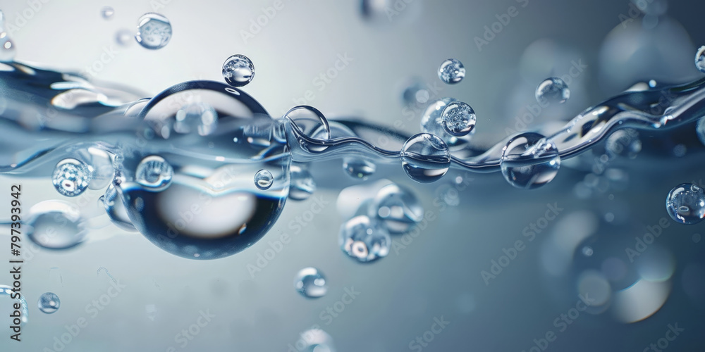 water drops and bubbles,,Collagen Skin Serum and Vitamin , bubbles in water, for beauty skin care cosmetics, spa products,abstract oil bubbles or face serum background. Oil and water bubbles .banner water drops and bubbles,,Collagen Skin Serum and Vitamin , bubbles in water, for beauty skin care cosmetics, spa products,abstract oil bubbles or face serum background. Oil and water bubbles .banner