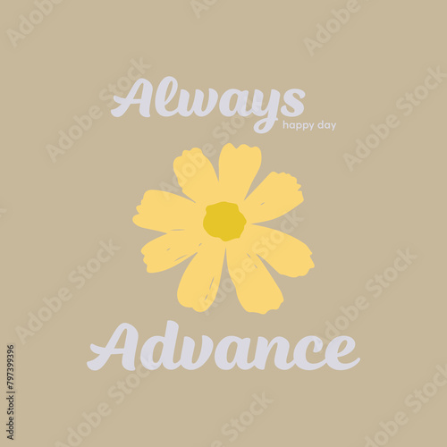 Always happy day advance. Artwork.