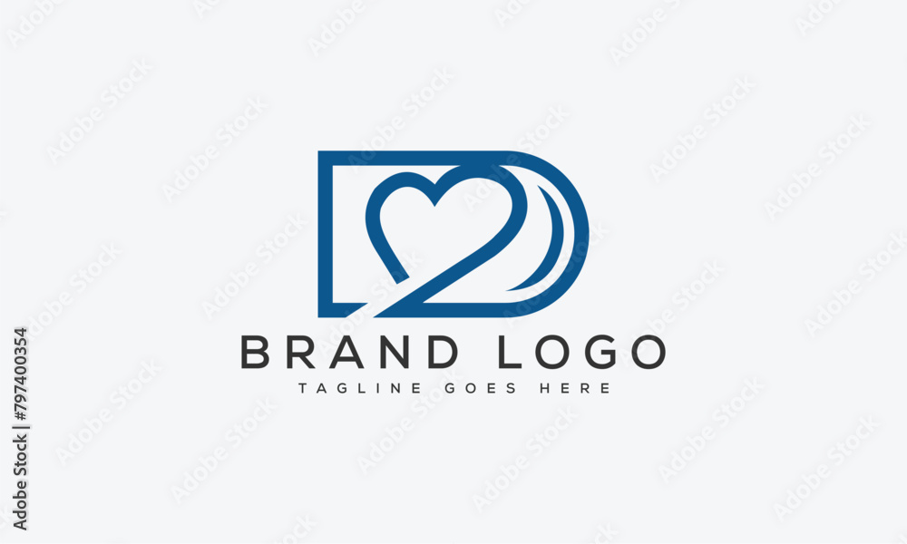Obraz premium letter DD logo design vector template design for brand