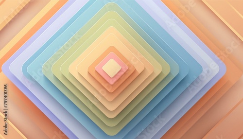 Abstract iridescent shape, 3d render, Ai Generate 