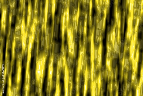 nice yellow shiny raw metal straight stripes digital drawn texture background illustration