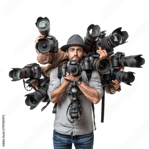 Funny content creator on Transparent Background