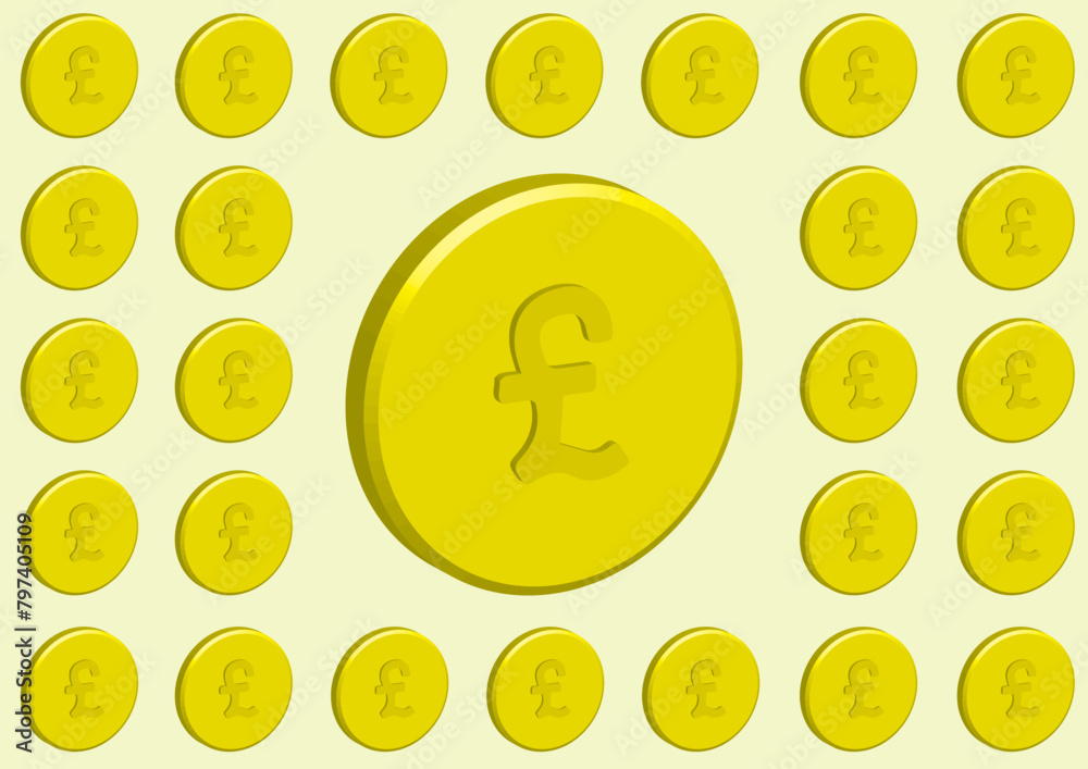british pound coin currency symbol pattern background design british pound coin currency symbol pattern background design