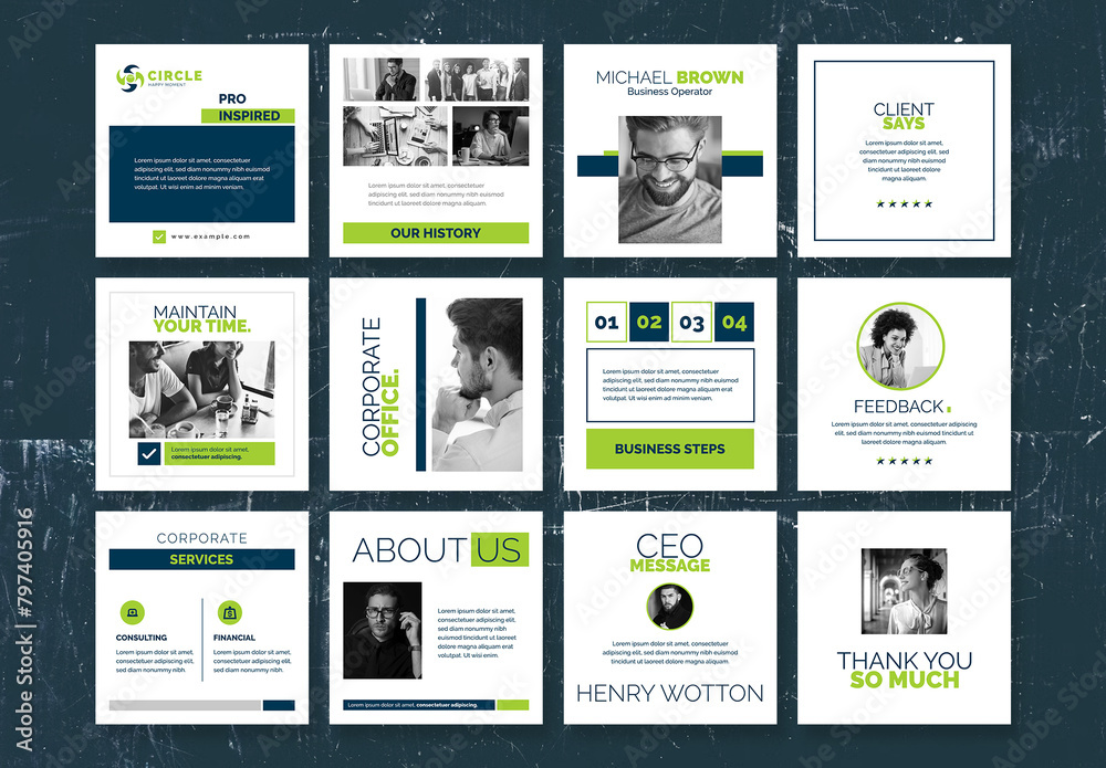 Social Media Post Layout Template Stock Template | Adobe Stock