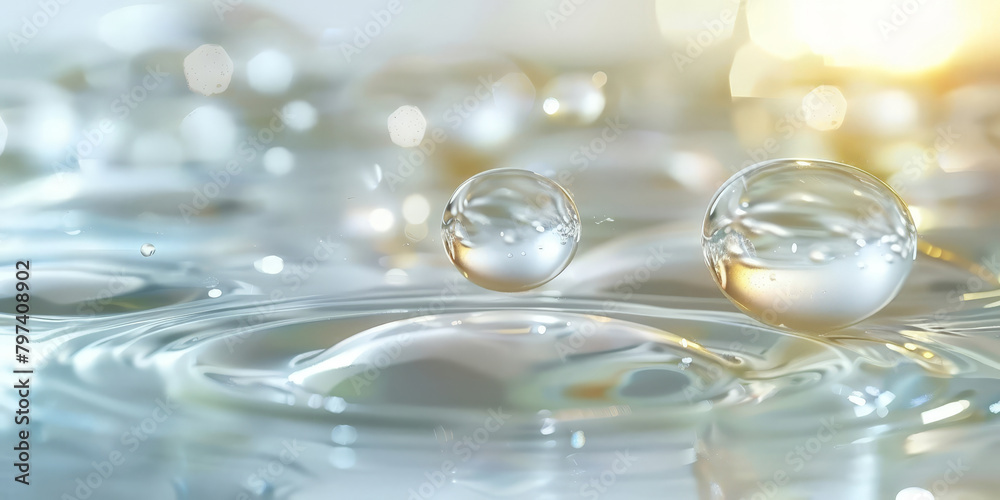 water drops and bubbles,,Collagen Skin Serum and Vitamin , bubbles in water, for beauty skin care cosmetics, spa products,abstract oil bubbles or face serum background. Oil and water bubbles .
water drops and bubbles,,Collagen Skin Serum and Vitamin , bubbles in water, for beauty skin care cosmetics, spa products,abstract oil bubbles or face serum background. Oil and water bubbles .