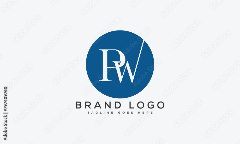 letter PW logo design vector template design for brand letter PW logo design vector template design for brand
