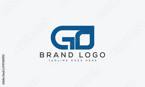 letter GO logo design vector template design for brand